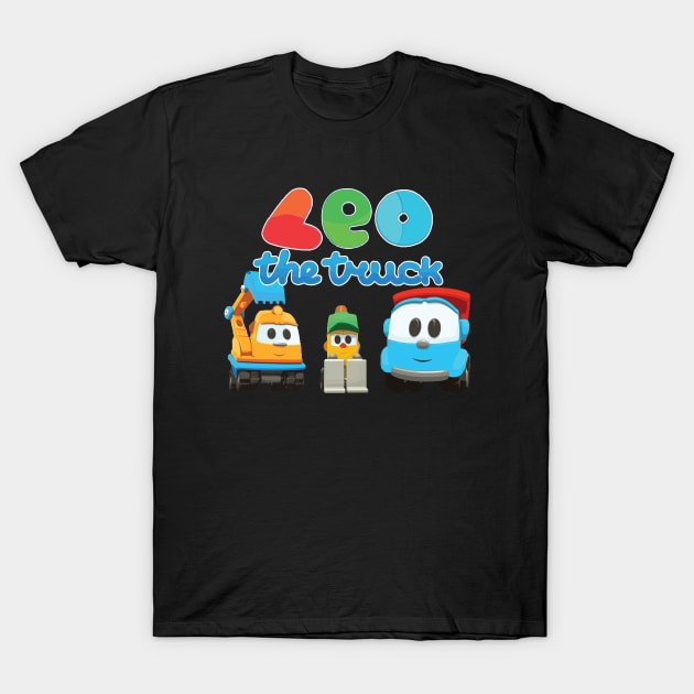 Leo the Truck, Scoop and Lifty T-Shirt by cowtown_cowboy